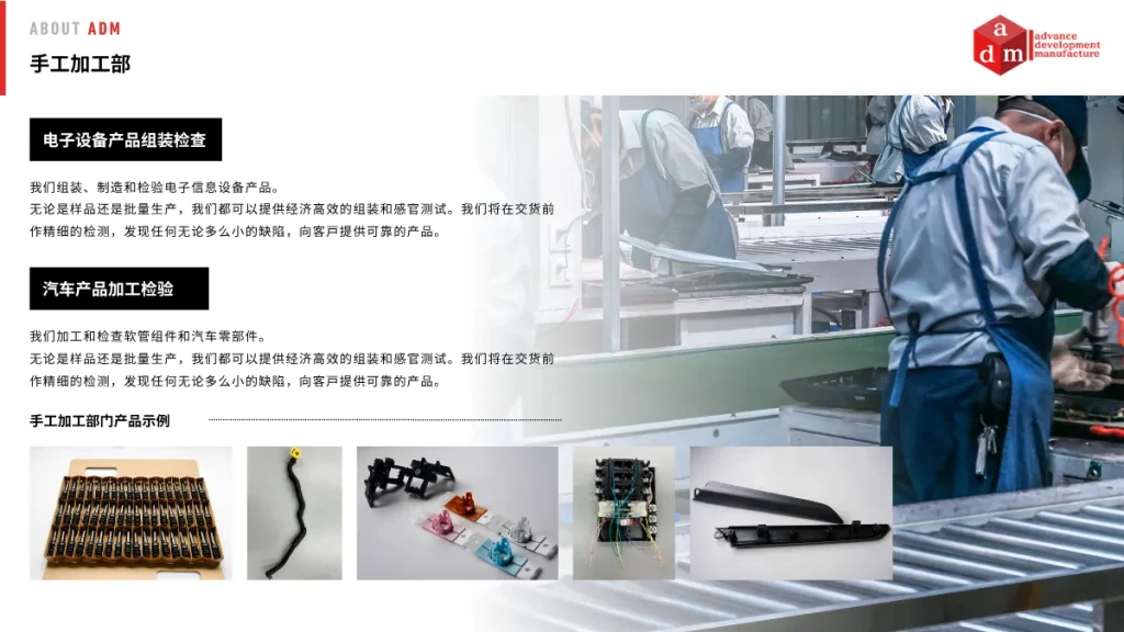 マニュアル加工部門